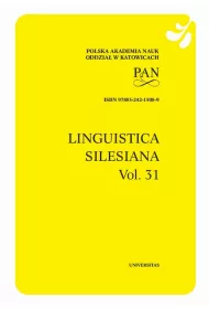 eBook Linguistica Silesiana, vol. 31 pdf