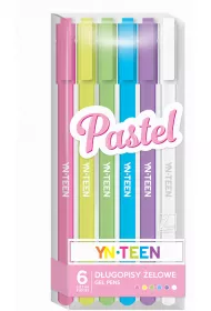 Interdruk D�ugopisy �elowe Pastel 6 szt.