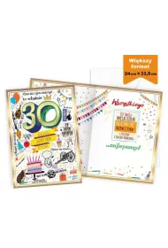 Kukartka Karnet MEGA 30 Urodziny prestige P-038 (25x35,3cm)