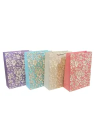 Beniamin Torebka p�aska ma�a Kwiatki T�oczone 18x23x10 cm