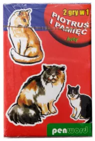 Karty do gry piotru� mix Koty / Psy 1szt (disp 24szt)