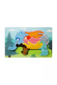 Puzzle drewniane Dzikie zwierz�ta MIX Swede