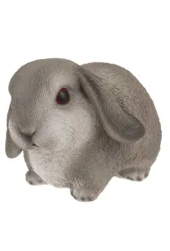 ProGarden Figurka ogrodowa krlik szary 16 cm