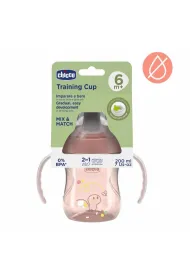Chicco Kubek z twardym ustnikiem 200ml brzoskwiniowy 6m+ 200 ml