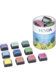Zestaw poduszek do stempli mini 10 szt Rainbow Heyda
