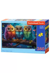 Puzzle 260 Three Little Owls CASTOR Castorland