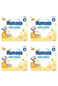 Humana Milk Minis Deserek jogurtowy po 6. miesicu banan Zestaw 4 x 400 g