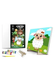 Qbee Malowanie po numerach - Weso�a oweczka 25x25cm