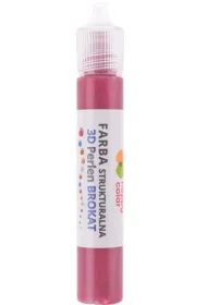 Happy Color Farba strukturalna 3D- Perlen 32 ml, brokat czerwony