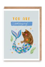 Cardie Kartka okoliczno�ciowa Syrena You are amazing!