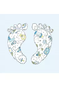 Clear Creations Karnet Swarovski kwadrat CL1909 Narodziny ch�opiec