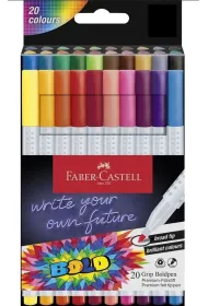 Faber-Castell Flamastry grip boldpen 20 kol.