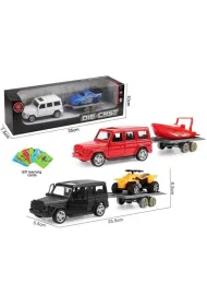Auto metal z przyczep� otwierane drzwi, karty MIX Merkpol