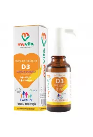 Myvita Silver Witamina D3 400 Iu-2000 Iu Suplement diety 30 ml