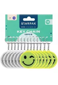 Starpak Brelok odblaskowy emotka 7cm mix kolor�w