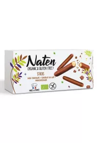 Naten Ciastka w polewie czekoladowej sticks bezglutenowe 130 g Bio