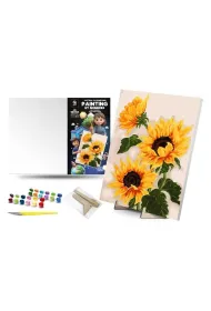 Qbee Malowanie po numerach - S�oneczniki 30x40cm