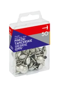 Kw Trade Pinezki tapicerskie srebrne 50 szt.