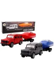 Samoch�d z �odzi� na przyczepie metal mix Pro Kids