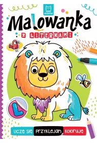 MALOWANKA Z LITERKAMI. UCZ� SI�, PRZYKLEJAM, KOLORUJ�
