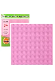 P�yta do budowania z klock�w r�owa 25,5x25,5cm