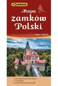 Mapa zamk�w Polski 1:900 000