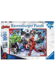 Puzzle XXL 100 el. Avengers - Zgromadzenie rysunkowe 108084 Ravensburger