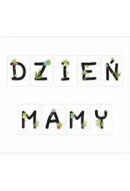 LearnHow Litery dekoracyjne A4 Dzie� Mamy