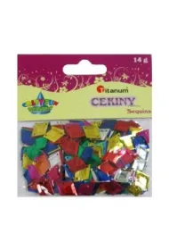 Titanum Cekiny diamenty 14g.17x11mm mix kol.blister *