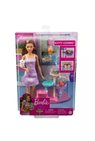 Barbie lalka zabawa z kotkami Mattel