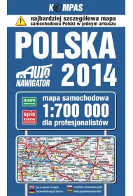 Polska 2014. Mapa samochodowa dla profesjonalist�w 1:700 000