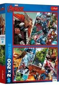 Puzzle 2x200 el. Obro�cy �wiata Trefl