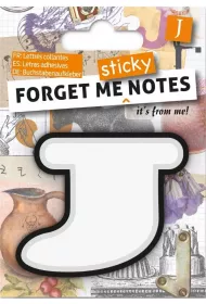 If Forget me sticky. Notes kart samoprzylepne litera J niebieski