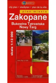 Zakopane plan miasta 1:13000 Bukowina Tatrza�ska Nowy Targ/Europilot//