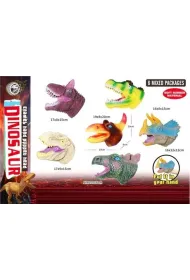 Pacynka g�owa dinozaura z mi�kkiej gumy MIX Merkpol