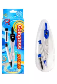 Starpak Cyrkiel metalowy + o��wek automatyczny + grafity w pude�ku