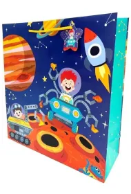 Fresh Torebka ozdobna matowa Astronauta 35x37x12cm