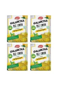 Celiko Galaretka bez cukru o smaku cytrynowym bezglutenowa Zestaw 4 x 14 g