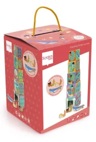 Piramida edukacyjna i drewniane figurki Ocean Scratch