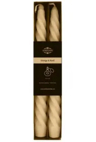 �wieca sto�owa zakr�cona Orange & Basil 2 szt.