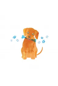 Clear Creations Karnet Swarovski kwadrat CL2616 Piesek z ko�ci�