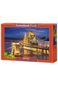 Puzzle 2000 el. Budapest view at dusk Castorland