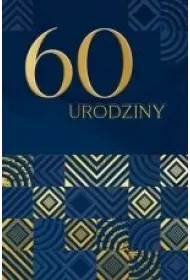Karnet B6 LUX 60 urodziny, granatowe