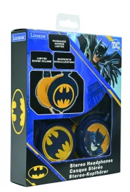 Skadane suchawki przewodowe stereo Batman z gonoci bezpieczn dla dzieci Lexibook HP015BAT