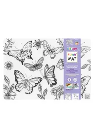 Funny Mat Transparent - Motylki. Mata do kolorowania wielokrotnego u�ytku Strigo