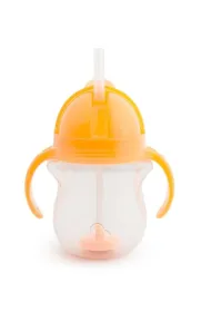 Kubek Munchkin niekapek ze s�omk� 207ml pomara�czowy