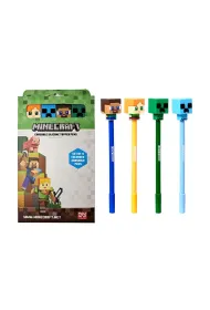 Puckator D�ugopis z silikonow� nak�adk� Minecraft 4 sztuki PEN314