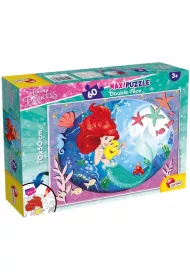 Puzzle dwustronne 60 el. Supermaxi. Maa Syrenka Lisciani