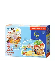 Puzzle Contour 2x Pirate Treasure * Castorland