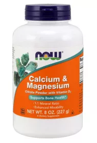 Now Foods Calcium & Magnesium Suplement diety 227 g